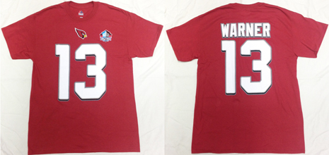NFL Pro Football Hall of Fame Kurt Warner ( カート・ワーナー )背番号Tシャツ