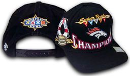 Vtg NFL Logo Athletic SUPER BOWL XXXII Champions Locker Room Snapback Hat